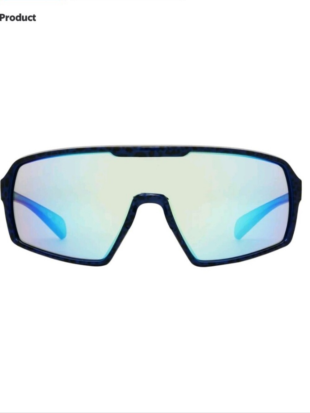 Panama Jack x Foster Grant Blue Wrap-Around Unisex Sunglasses